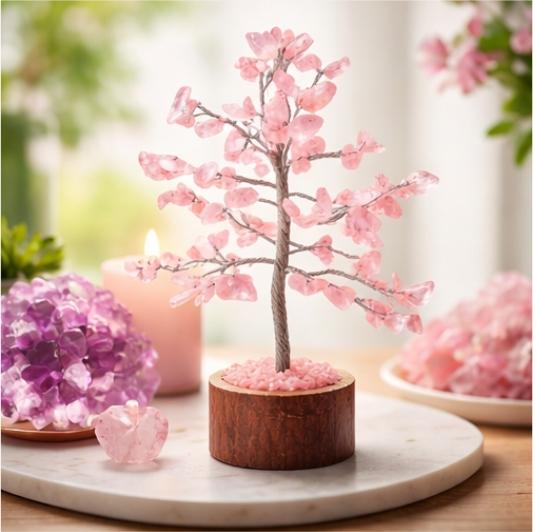 Rose Quartz Crystal Tree