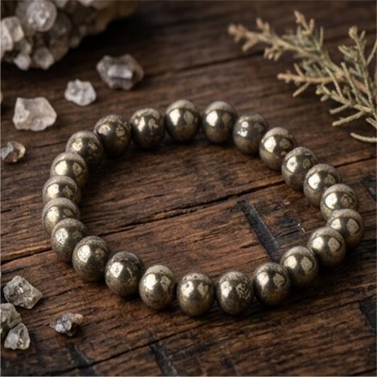 Customised Pyrite(Money + Mobile Enhancer Bracelet)